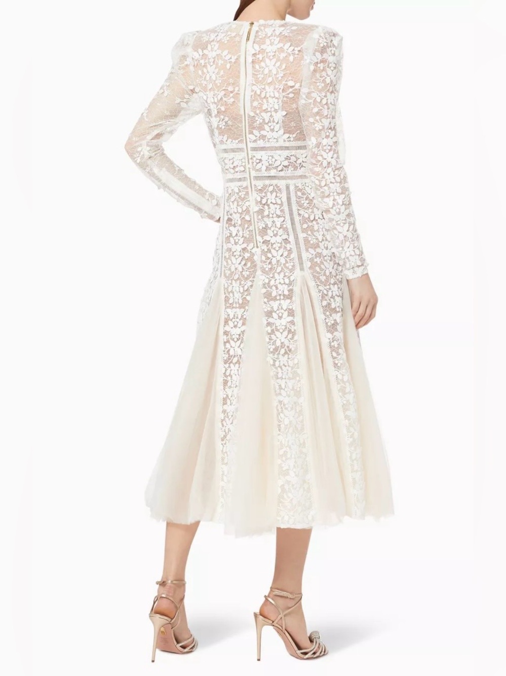 Bronx And Banco Megan Bridal Midi Dress Size M US 6 - Picture 5 of 16